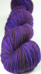PURPLE BATIK: SW Merino-Nylon - Hand dyed Variegated sock yarn - Kauai base