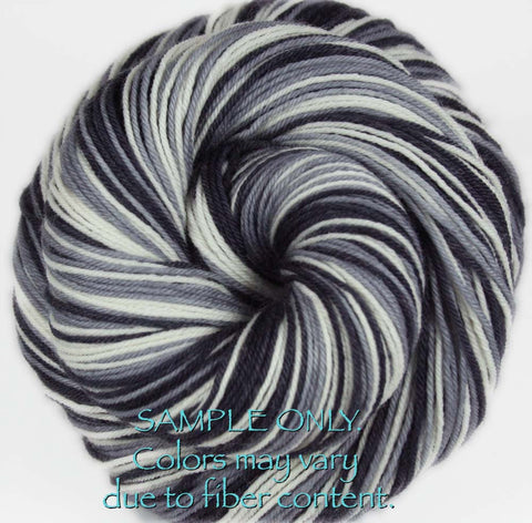 Dyed-To-Order: BLACK-GOLD - Hand dyed Sports Team Self Striping Sock Yarn - PITTSBURGH, BOSTON