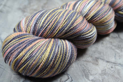 REDDINGITE: SW Merino Silk Stellina Sparkle - Hand-dyed Variegated Lace Weight Yarn