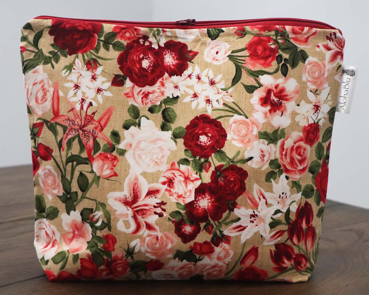 ROSE GARDEN - Handmade zipper bag