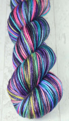 ROSE WINDOW: SW Merino - Hand dyed Variegated Worsted yarn