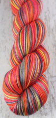 SARASOTA SUNSET: SW Merino/Nylon - Hand dyed Variegated sock yarn