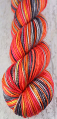 SARASOTA SUNSET: SW Merino-Nylon - DK Weight - Hand dyed variegated yarn