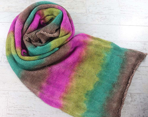 SATURATED SPRING: SW Merino-Nylon-Stellina - Single knit sock blank - Hand dyed yarn