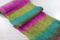SATURATED SPRING: SW Merino-Nylon-Stellina - Single knit sock blank - Hand dyed yarn