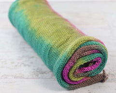 SATURATED SPRING: SW Merino-Nylon-Stellina - Single knit sock blank - Hand dyed yarn