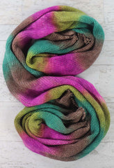 SATURATED SPRING: SW Merino-Nylon-Stellina - Single knit sock blank - Hand dyed yarn