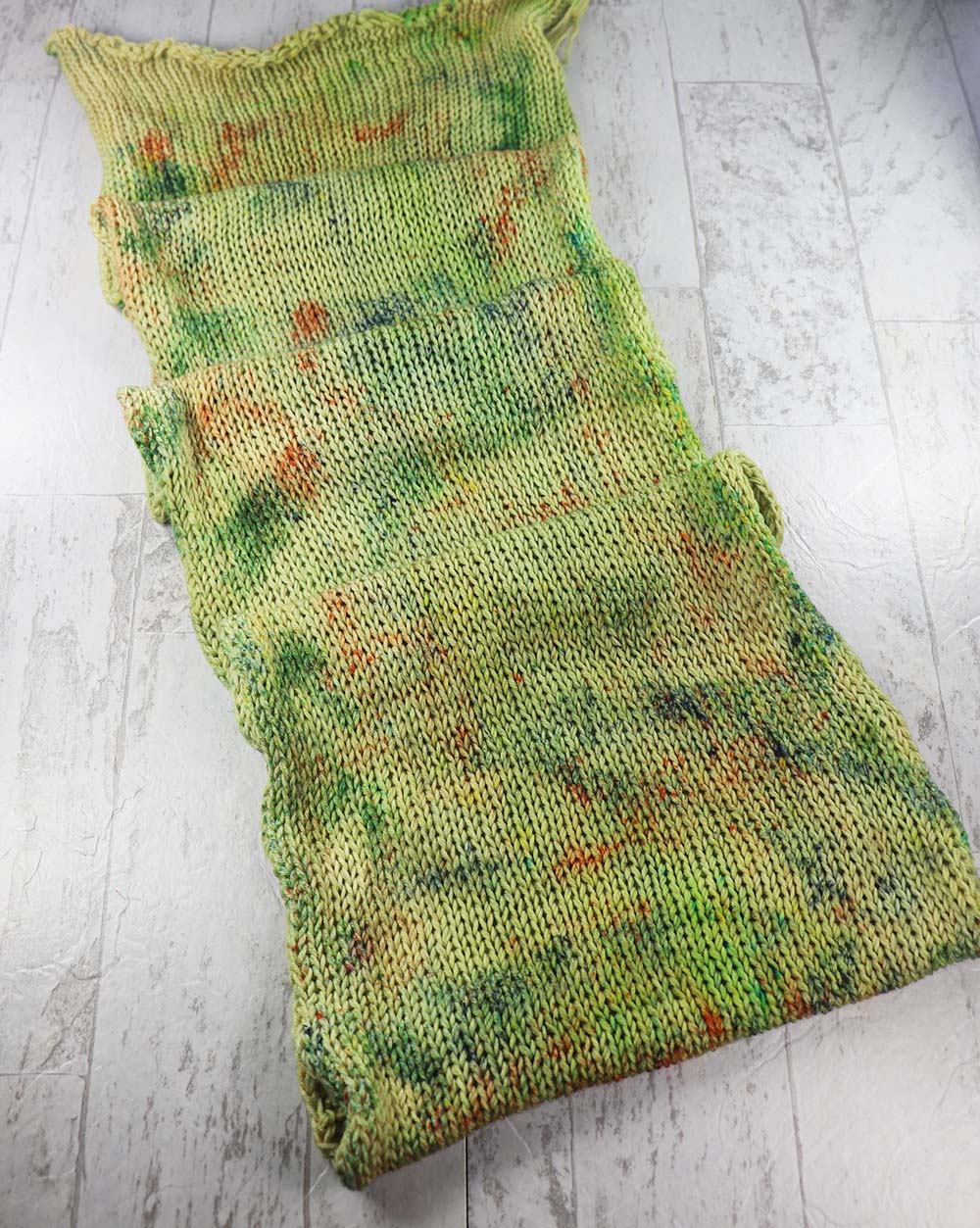 STAINED GLASS ROTUNDA: SW Merino/Nylon - Hand dyed Variegated Double-knit sock blank