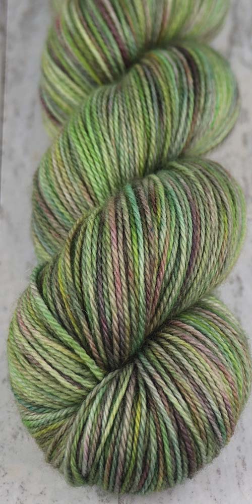 SUCCULENT PANEL: SW Merino / Cashmere / Nylon OOAK - Hand dyed Variegated sock yarn