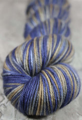 SUNSET SEA ALASKA: SW Merino-Nylon - DK Weight Hand dyed variegated yarn
