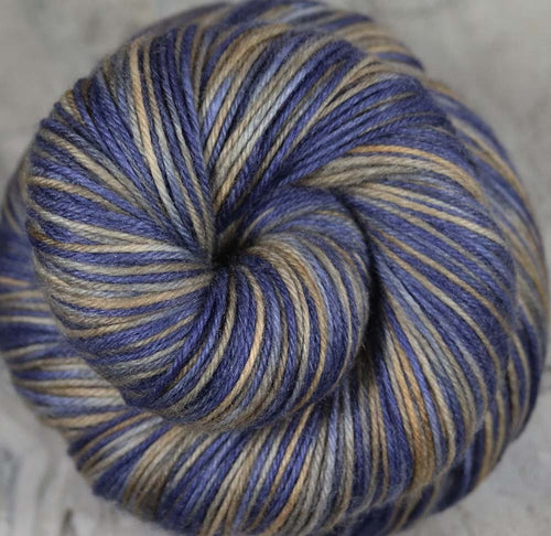 SUNSET SEA ALASKA: SW Merino / Cashmere / Nylon Sock Yarn - Hand dyed Variegated yarn