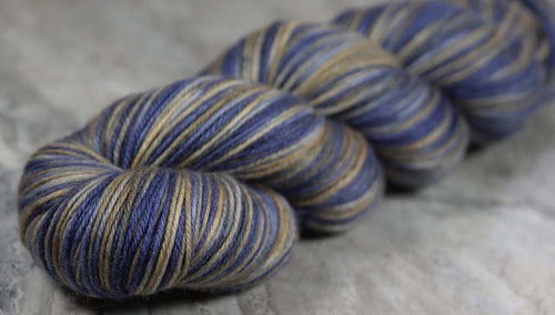 SUNSET SEA ALASKA: SW Merino / Cashmere / Nylon Sock Yarn - Hand dyed Variegated yarn