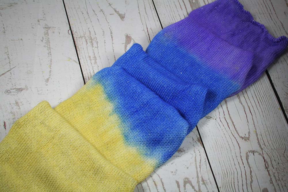 WELLINGTON HYDRANGEAS: SW Merino / Nylon / Stellina Single knit sock blank - Hand dyed Gradient yarn
