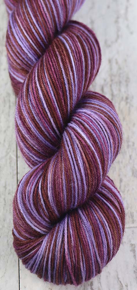 WINE TASTING: SW Merino/Nylon - Hand dyed Variegated sock yarn