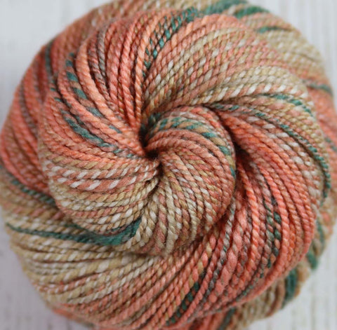 JOKER - Hand dyed, hand spun heavy fingering weight yarn