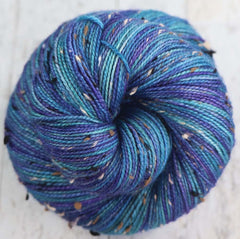 WINTER OCEAN: SW Merino / Tweed Nylon - Hand dyed Variegated sock yarn