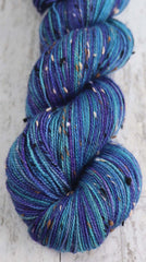 WINTER OCEAN: SW Merino / Tweed Nylon - Hand dyed Variegated sock yarn