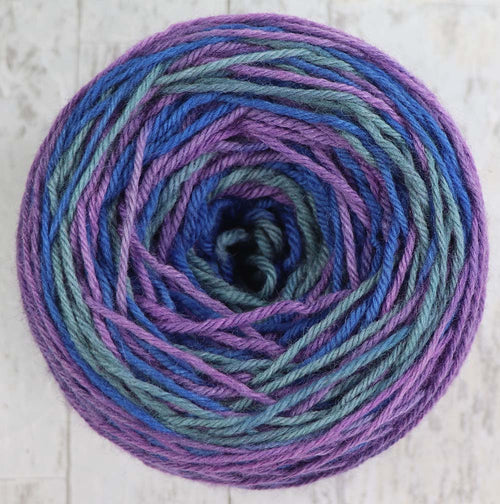 WINTER OCEAN: Organic Merino - DK Weight - Hand dyed self-striping yarn