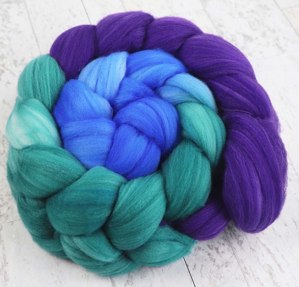 WINTER OCEAN - SW Merino-Nylon Wool - Hand dyed Spinning wool