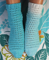 KNITTING PATTERN for West Maui Mountain Socks - Charted Sock pattern digital download